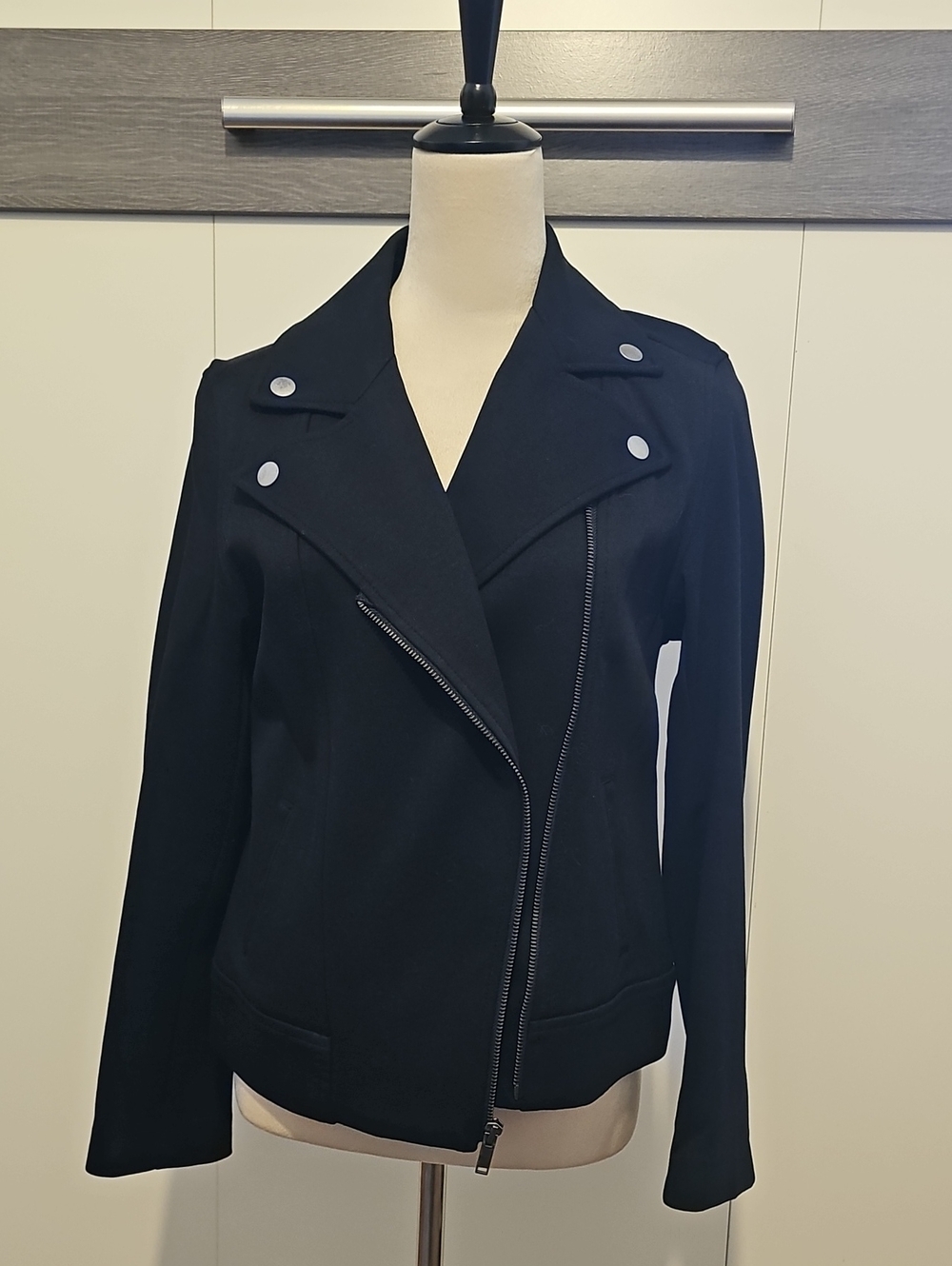 Old Navy Black Asymmetrical Moto Jacket